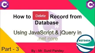 How to Delete Record form Database using JavaScript and jQuery in Asp.Net Core 