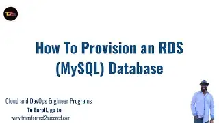 How To Provision an RDS (MySQL) Database