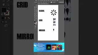 How to use Repeat Tool on Adobe illustrator #reels #2024reel #illustrator #adobeillustrator