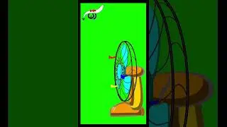 Free download fan in the green screen 