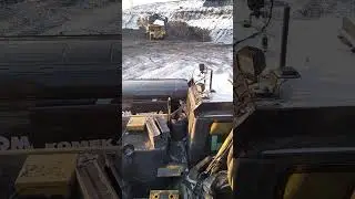 Ремонт экскаватора в морозный денек -33
