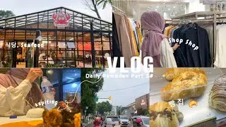 DAILY VLOG || OUTFIT SIMPLE,  NGABUBURIT, SHOP SHOP🛍, 빵집, SEAFOOD 🦀🦐
