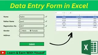 Creating a Full Automatic Data Entry Form in Excel | Streamline Your Data Input