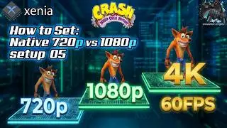 Crash Mind over Mutant 4K 60FPS Version | 𝑯𝒐𝒘 𝒕𝒐 𝑺𝒆𝒕: 𝑵𝒂𝒕𝒊𝒗𝒆 720𝒑 𝒗𝒔 1080𝒑 ? | Xenia Setup 05