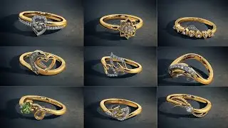 22k Gold & Diamond Ring Designs For Women with Weight and Price ||Womens gold Ring collection#indhus