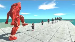 Spider Man vs Colossal Titan | ARBS Epic Fight - ANIMAL REVOLT BATTLE SIMULATOR
