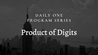 Program to print the product of digits