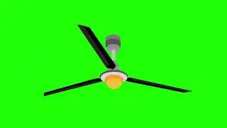 ceiling fan green screen animation video, green screen ceiling fan