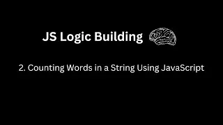 Counting Words in a String Using JavaScript