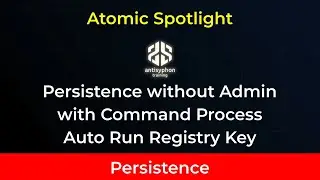 Atomic Spotlight: Persistence with Command Process Auto Run Registry Key
