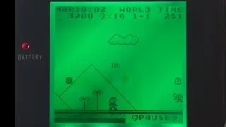 Modded Gameboy, green backlight, biverted, pro sound + glass screen!