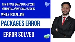 Material UI icons installing errors now solve with one word change.