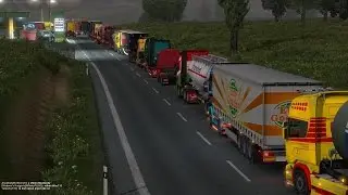 ETS2MP Стрим: Плотный трафик
