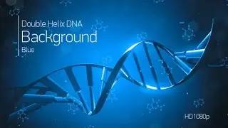 Blue Double Helix DNA Background - FullHD Footage