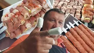 SHASHLIK IN KUMISS, ROLLS AND LYULYA KEBAB ON THE GRILL or HOW TO STAY WITHOUT FINGERS