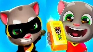 Talking tom gold  run Говорящий Том бег за золотом Мумия Том против Полицейского Тома