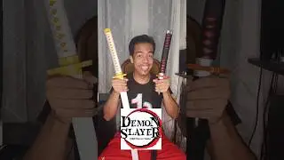 unboxing TikTok budol demon slayer cosplay sword samurai katana anime