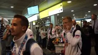 Церемония встречи Сурдлимпийской делегации
