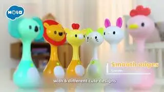 Hola | Sonajeros y mordedor para bebés de 3 meses en adelante.