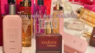 TOUR PELOS MEUS PERFUMES, HIDRATANTES, SPLASH E CHEIRINHOS!!