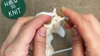 Красота из 2 рядов! Супер легкий и эффектный узор❤️Knit a Lovely Pattern with just Two Rows! ❤️