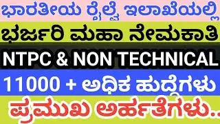 |RRB_NTPC_8113+3445_ರೈಲ್ವೇ ಇಲಾಖೆಯ ಭರ್ಜರಿ ನೇಮಕಾತಿ.