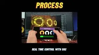 OSC Controlled Futuristic HUD in Unreal Engine # #ue5 #motiondesign #interactiveexperience  #mograph