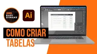 COMO CRIAR UMA TABELA NO ILLUSTRATOR COM A ferramenta retangular grid retangular. #dicasrápidas