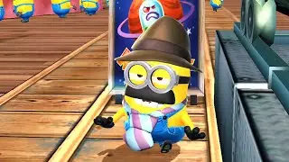 Despicable Me Minion rush - Dad minion 4.2K Meters walk as the Mega Minion at Super Silly Fun Land