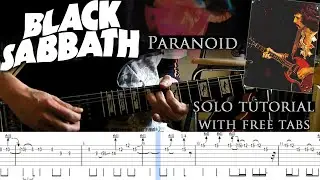 Black Sabbath - Paranoid guitar solo lesson (with tablatures and backing tracks)