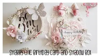 Birthday Card and mini Shadow box tutorial | DT Reneabouquets