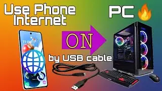 how to connect internet from mobile to computer via usb tethering | Bangla | tech bluster