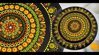 How to Paint a Record Album Dot Mandala - Repurpose - 379