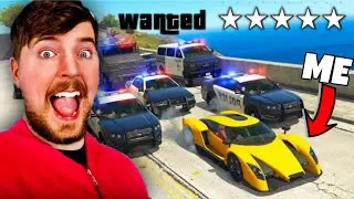 @MrBeast Challenged me in GTA 5 to Escape 5 Star Wanted Level!  (Win or Eat Chilli)