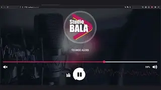 Player de Rádio Responsivo sem o Metadados da música