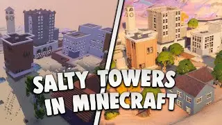 FORTNITE SALTY TOWERS in MINECRAFT! 😍