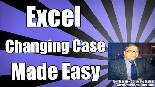 Changing the case of text in Excel - How to change case in Excel 2007 2010 2013 2016 tutorial