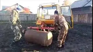 Установка печки для бани