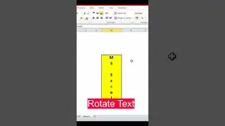 Rotate Text in different angle in Excel