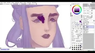 [Speedpaint] Purple girl