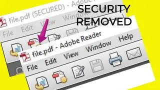 HOW TO REMOVE SECURITY FROM PDF