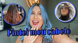 😱PINTE MEU CABELO😱