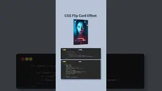 Flip Card Effect with HTML & CSS!  