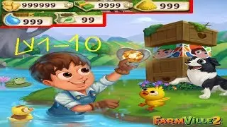 FarmVille 2 LEVEL 1-10  Gameplay Hack Unlimited Money, Keys