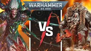 *NEW DETACHMENTS* Space Wolves vs Emperor's Children | Warhammer 40k Battle Report