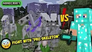 "Killing SKELETON WITH HORSE in Minecraft 😱  -- Minecraft Gameplay Ep#34(No commentary)