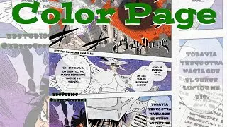 Proceso de coloreo un panel de manga (Black Clover Manga 