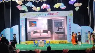 Family skit by kids (Little caterpillar School Day celebration #kidsvideo #play #annualfunction
