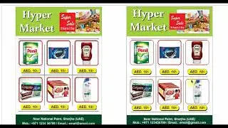 A4 flyer design in Corel draw | short video