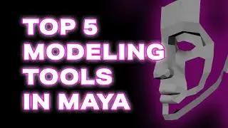 Five of the most used modeling tools in Autodesk Maya